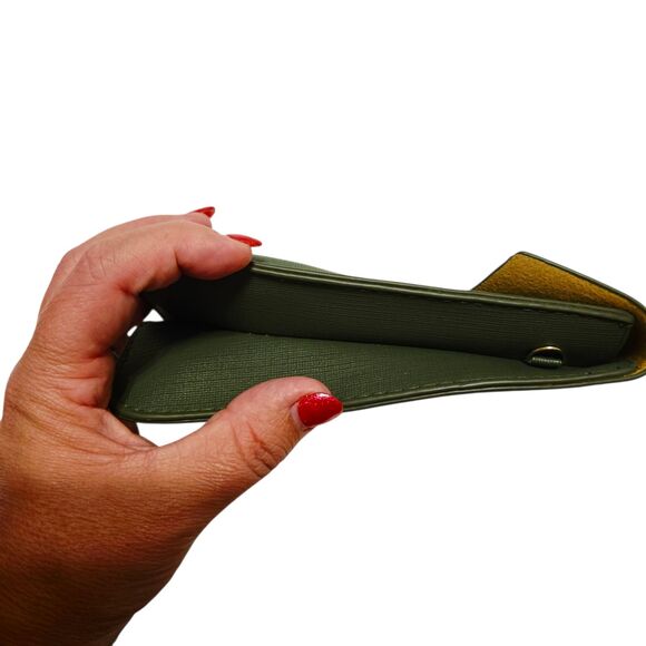 Ecosse Green Small Crossbody Bag - Compact Faux Leather Phone Purse - Picture 12 of 13